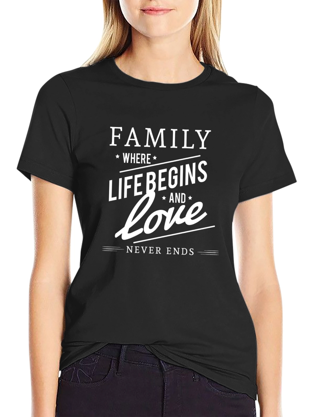 Family Where Life Begins Graphic T-Shirt