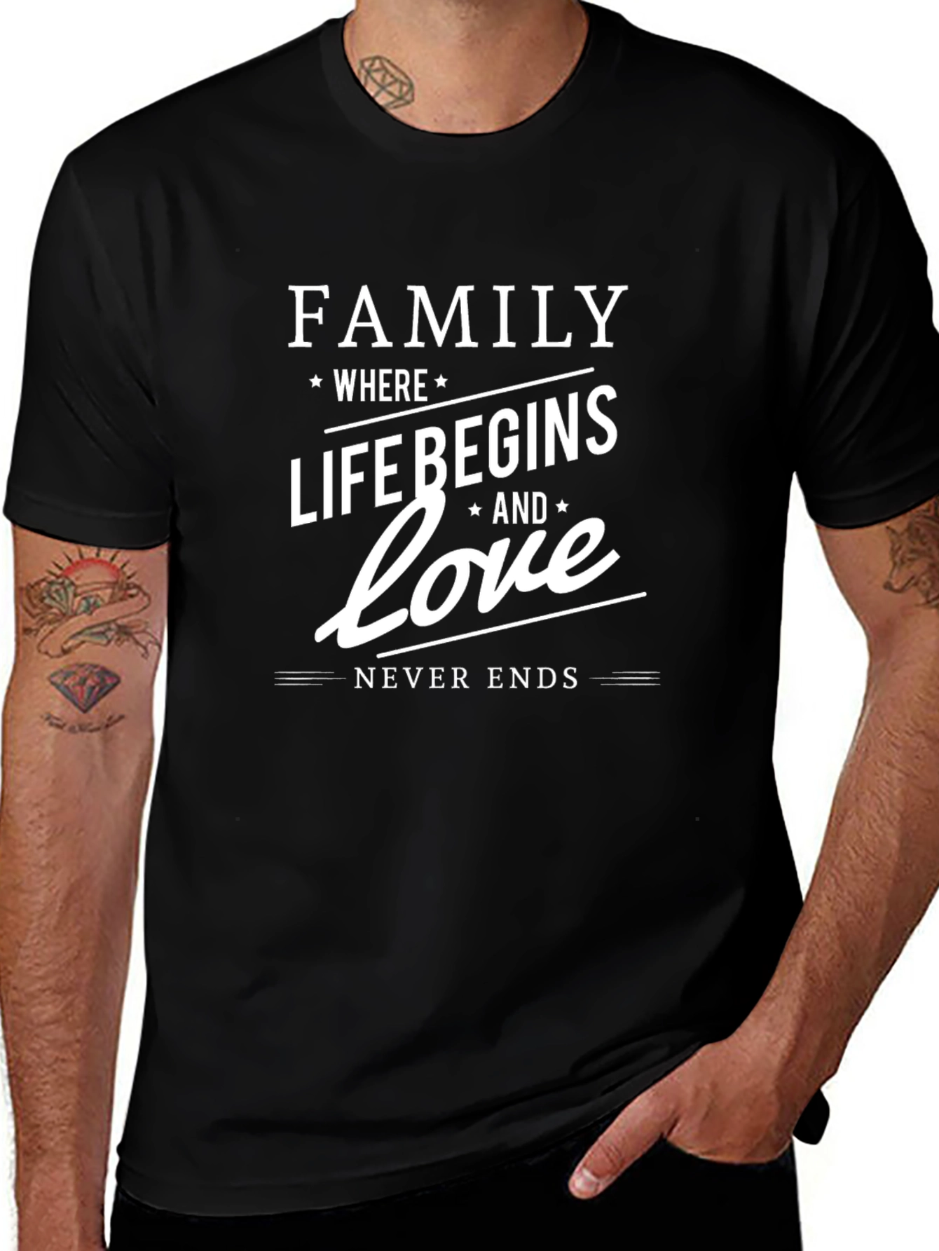 Family Where Life Begins Graphic T-Shirt