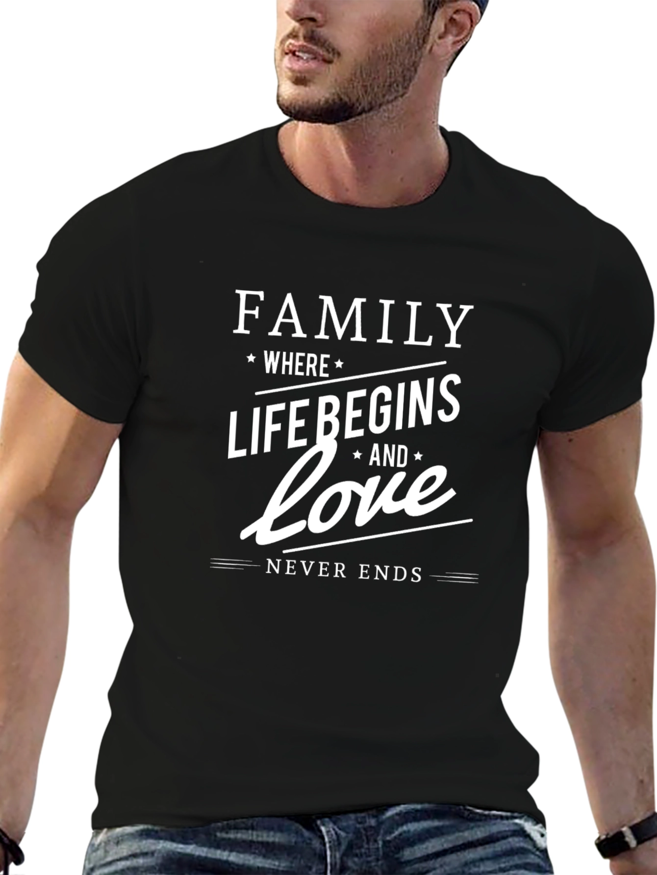 Family Where Life Begins Graphic T-Shirt