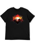 Egyptian Sunset Graphic Tee - Black