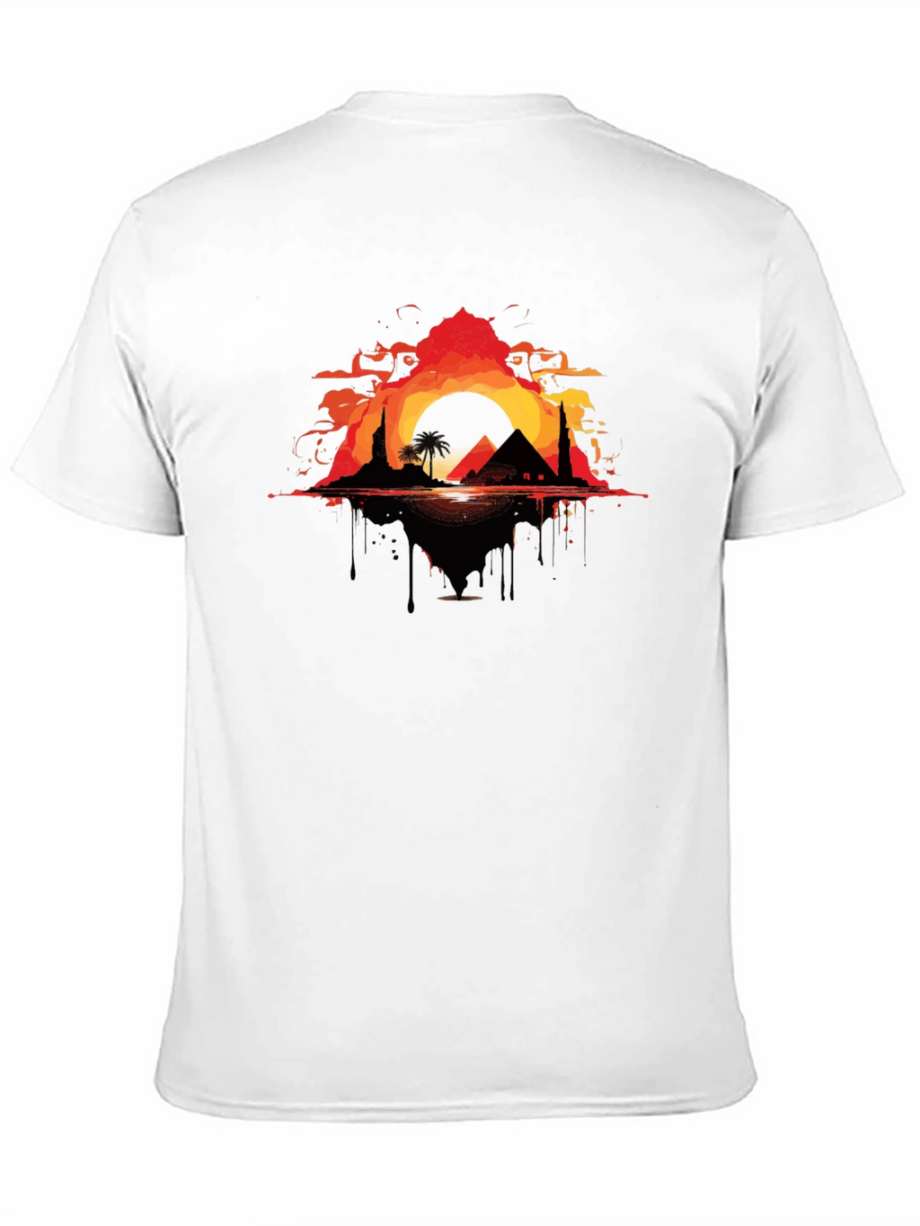 Egyptian Sunset Graphic Tee - Black