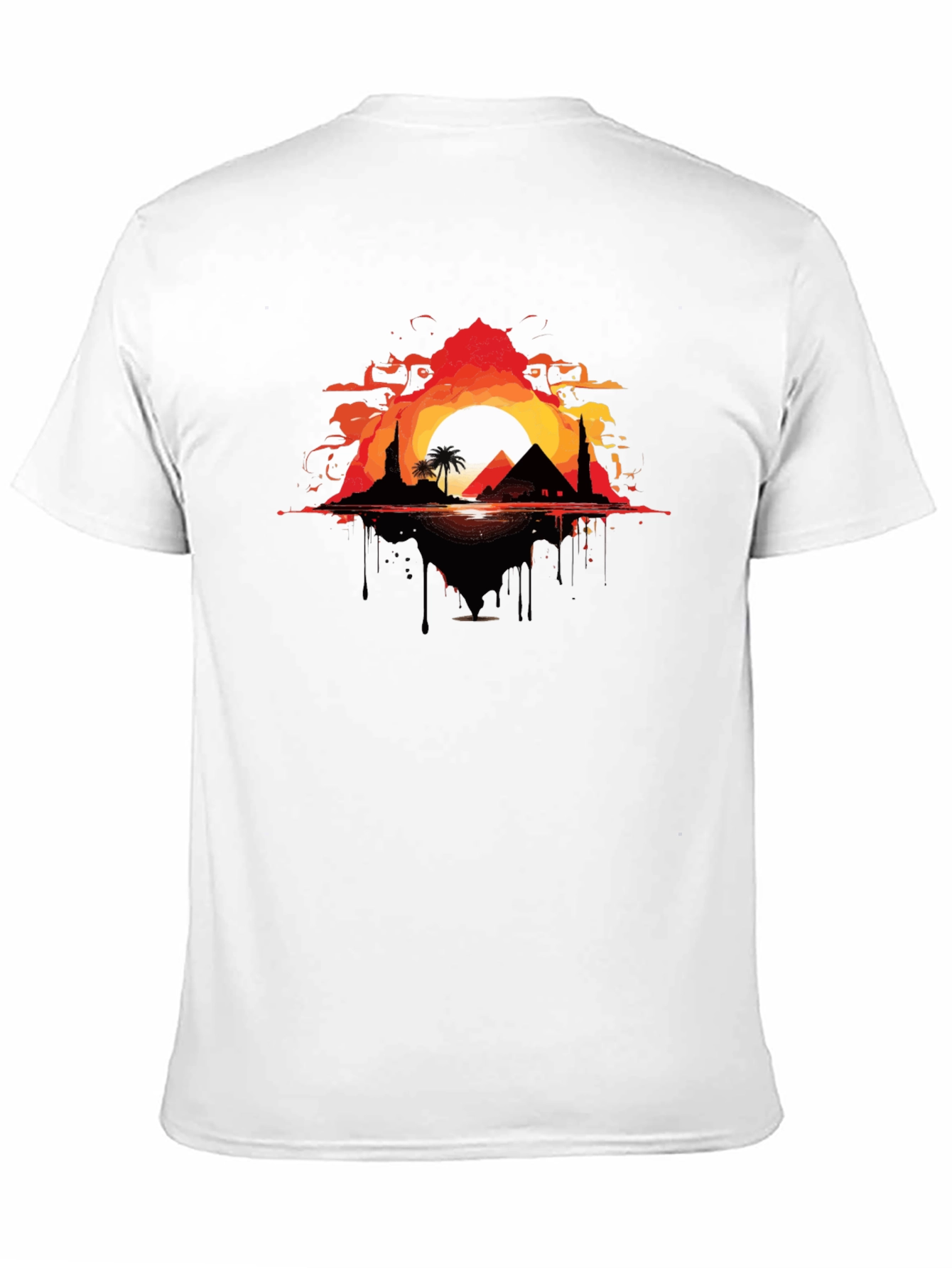 Egyptian Sunset Graphic Tee - Black