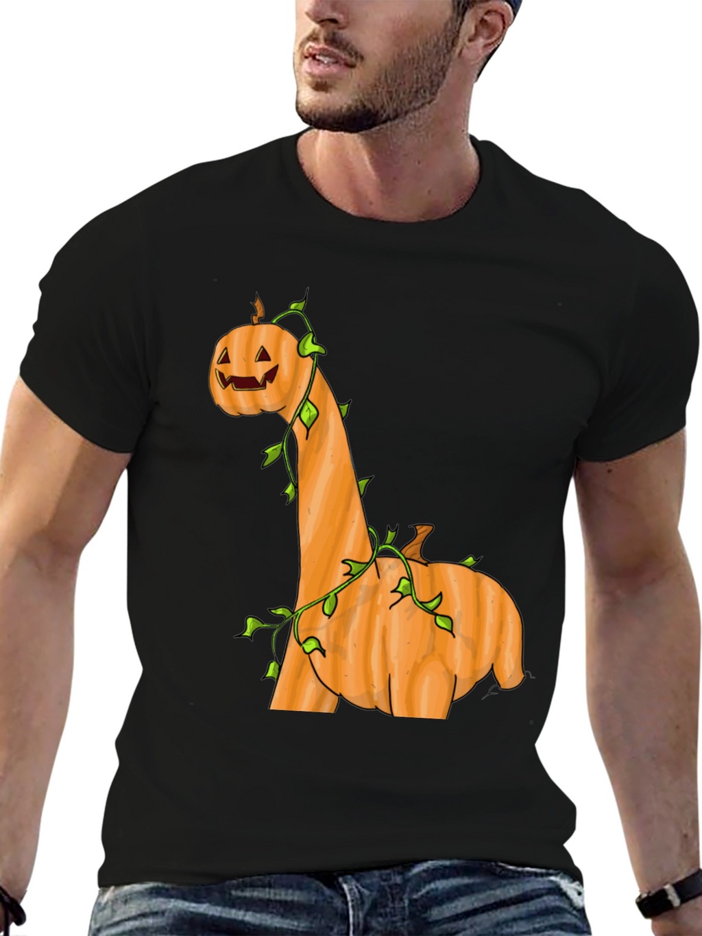 Pumpkin Dinosaur Halloween Tee