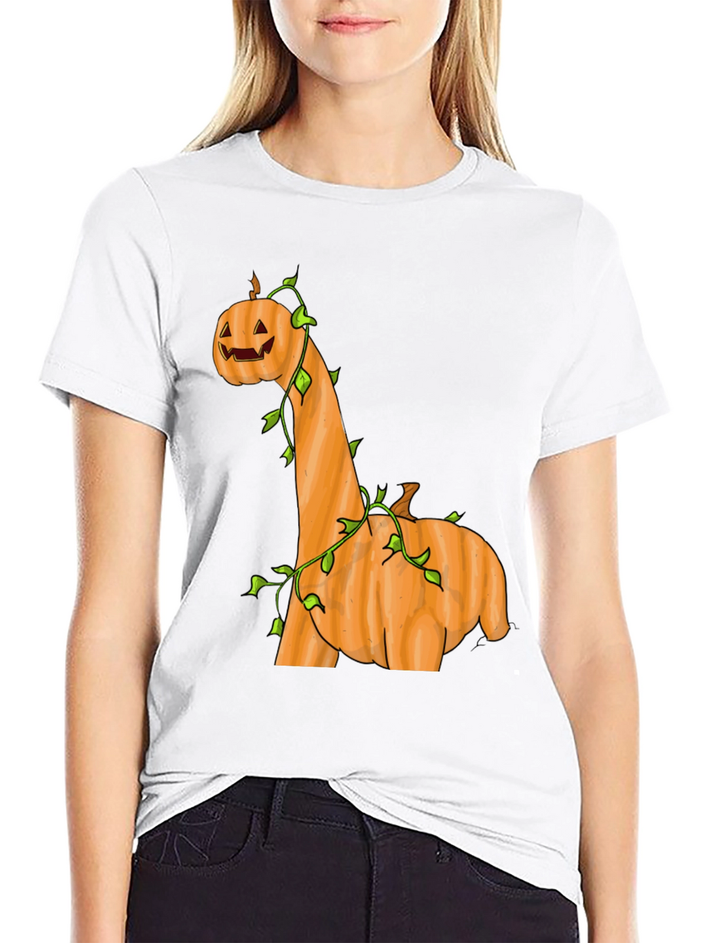 Pumpkin Dinosaur Halloween Tee