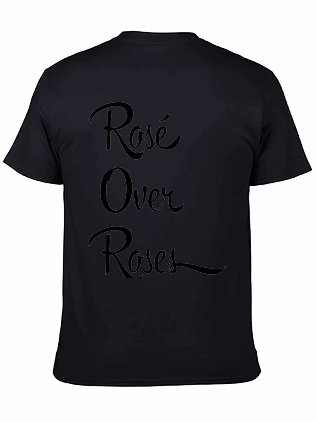 Rosé Over Roses Black Graphic Tee