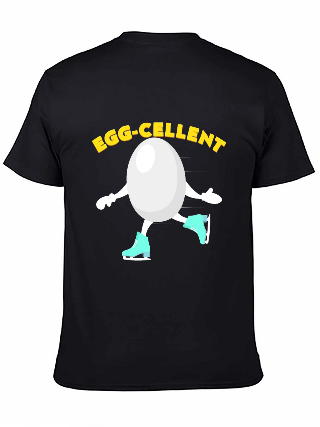 Egg-cellent Skating Egg Humor Graphic Tee