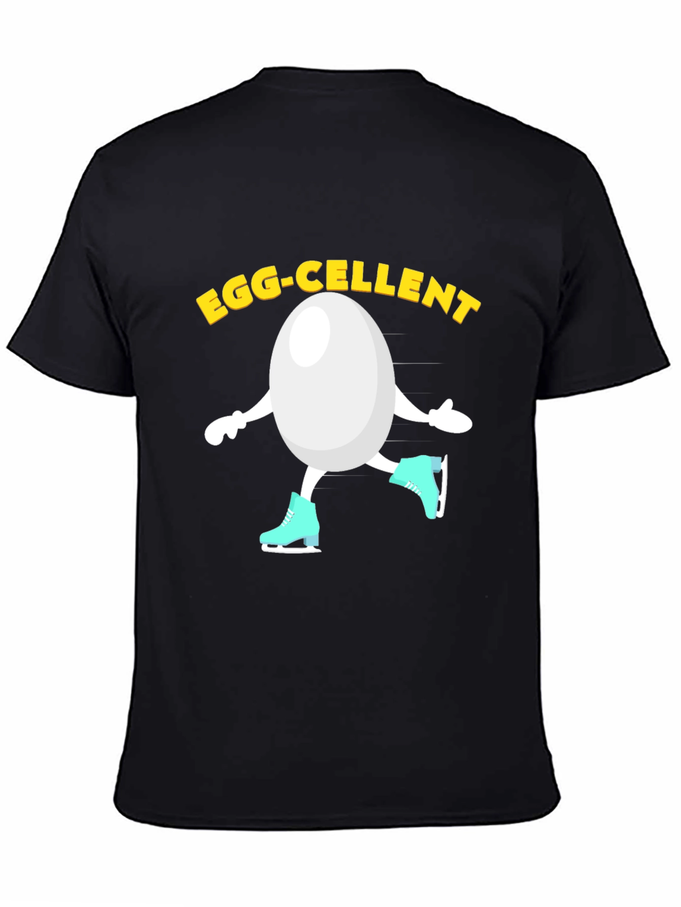 Egg-cellent Skating Egg Humor Graphic Tee