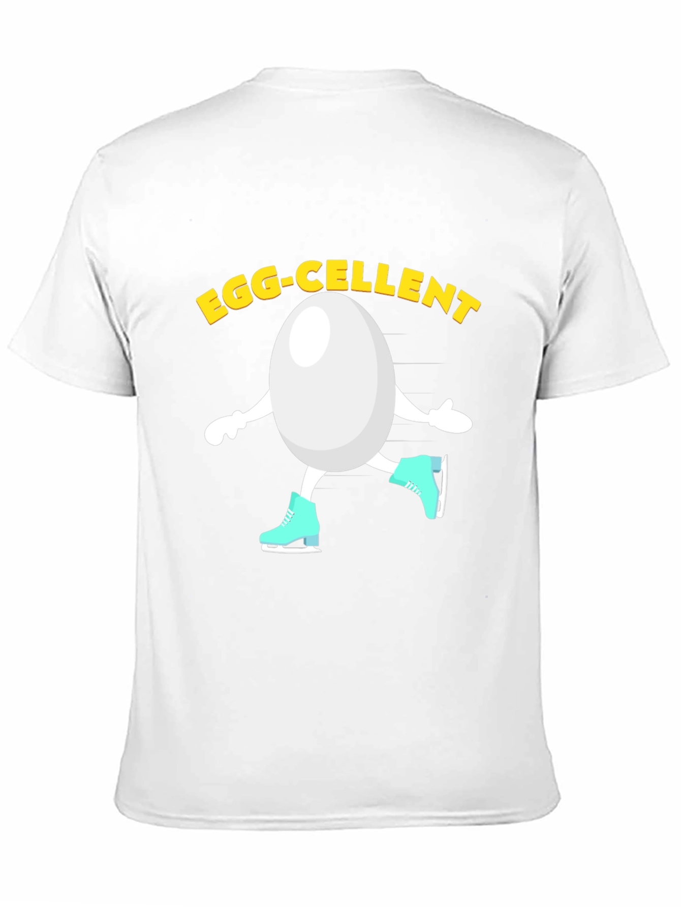 Egg-cellent Skating Egg Humor Graphic Tee