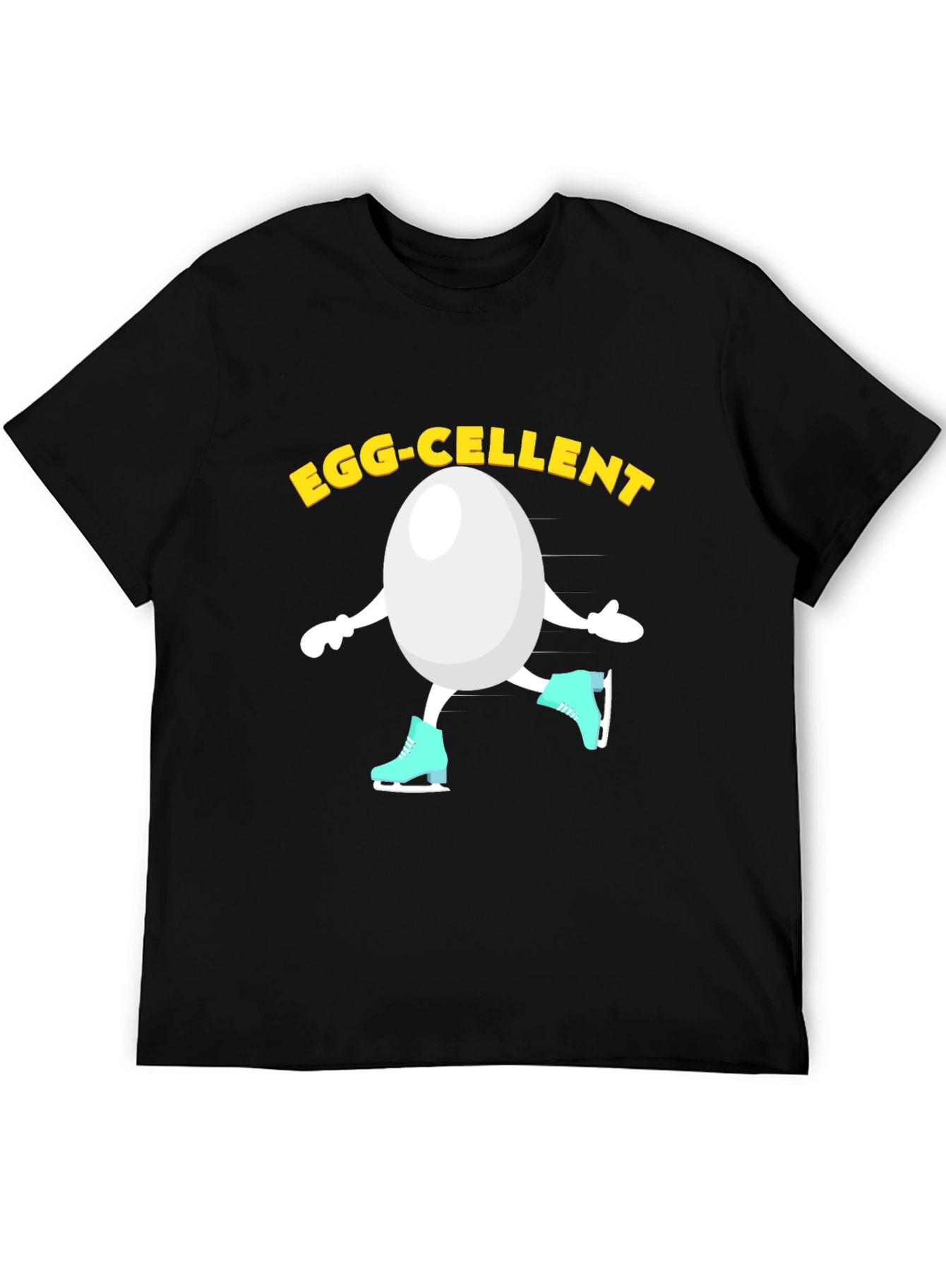 Egg-cellent Skating Egg Humor Graphic Tee