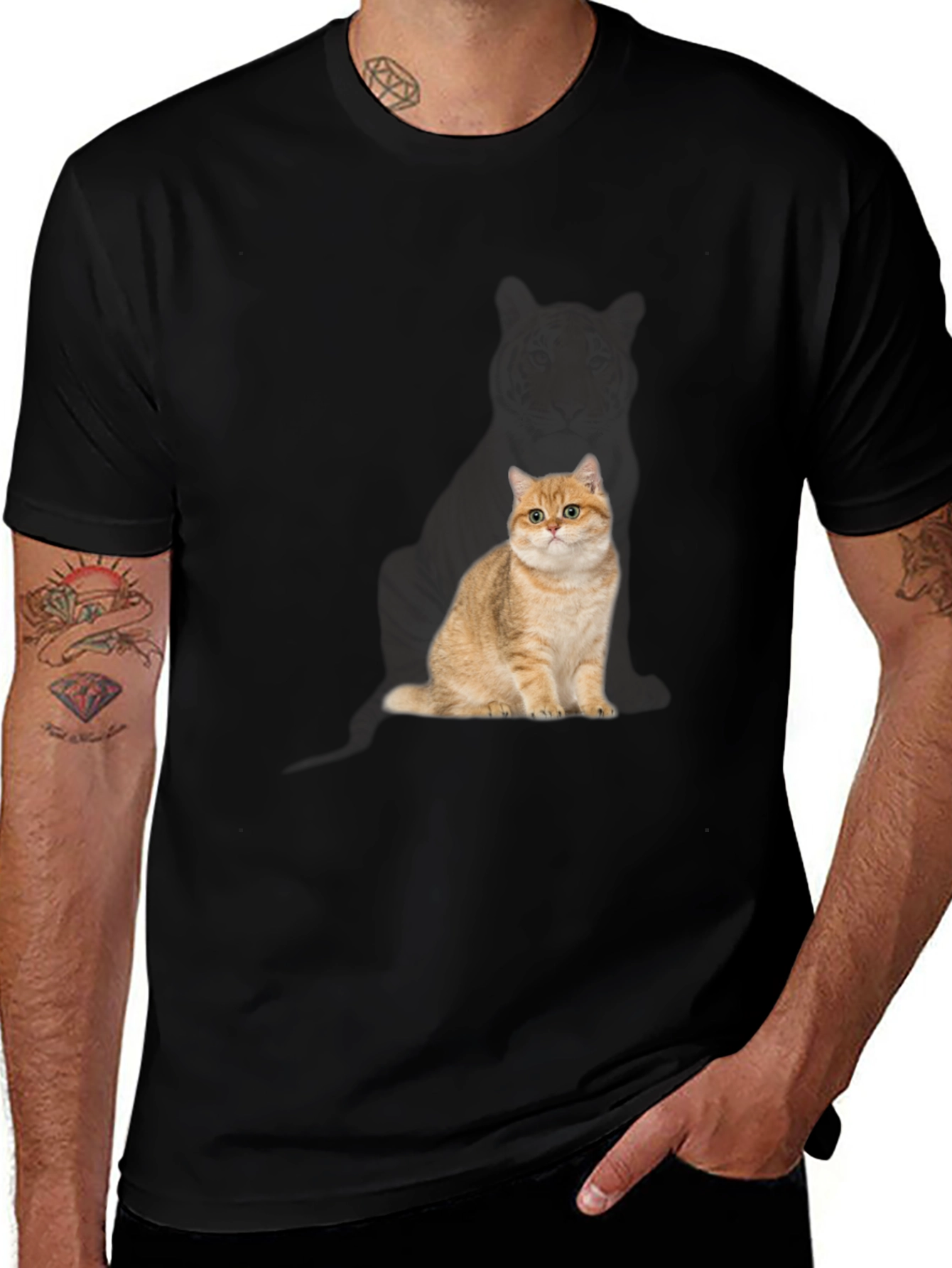 Cat Lovers Graphic Tee - Soft Cotton Blend