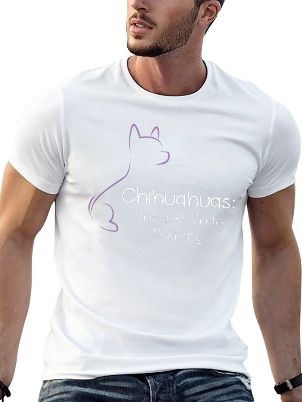 Chihuahua Therapy T-Shirt - Funny Dog Lover Tee