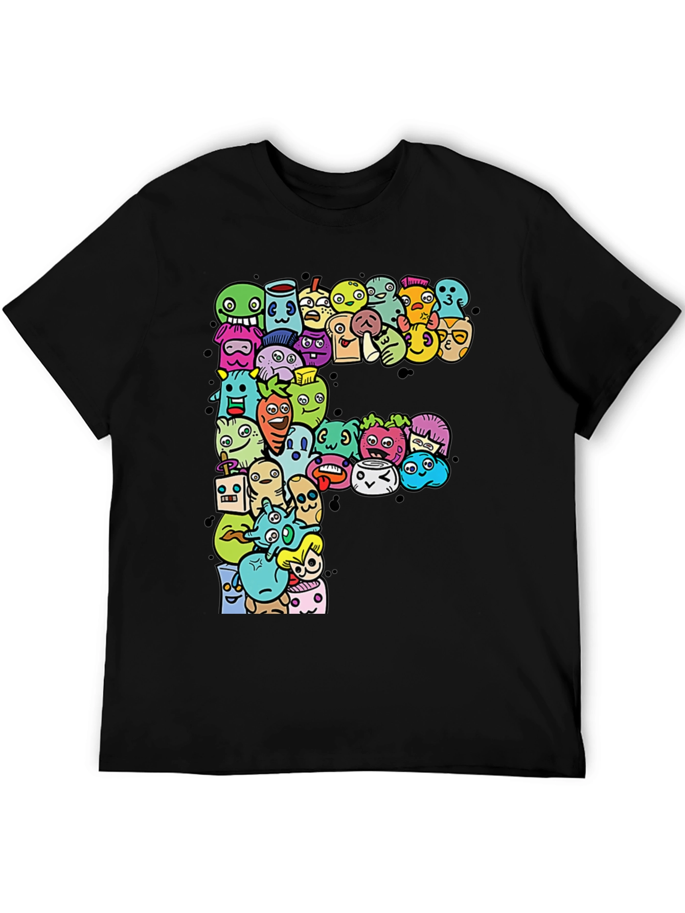Funky F T-Shirt: Cartoon Character Graphic Tee