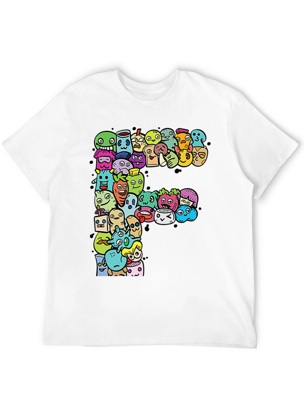 Funky F T-Shirt: Cartoon Character Graphic Tee