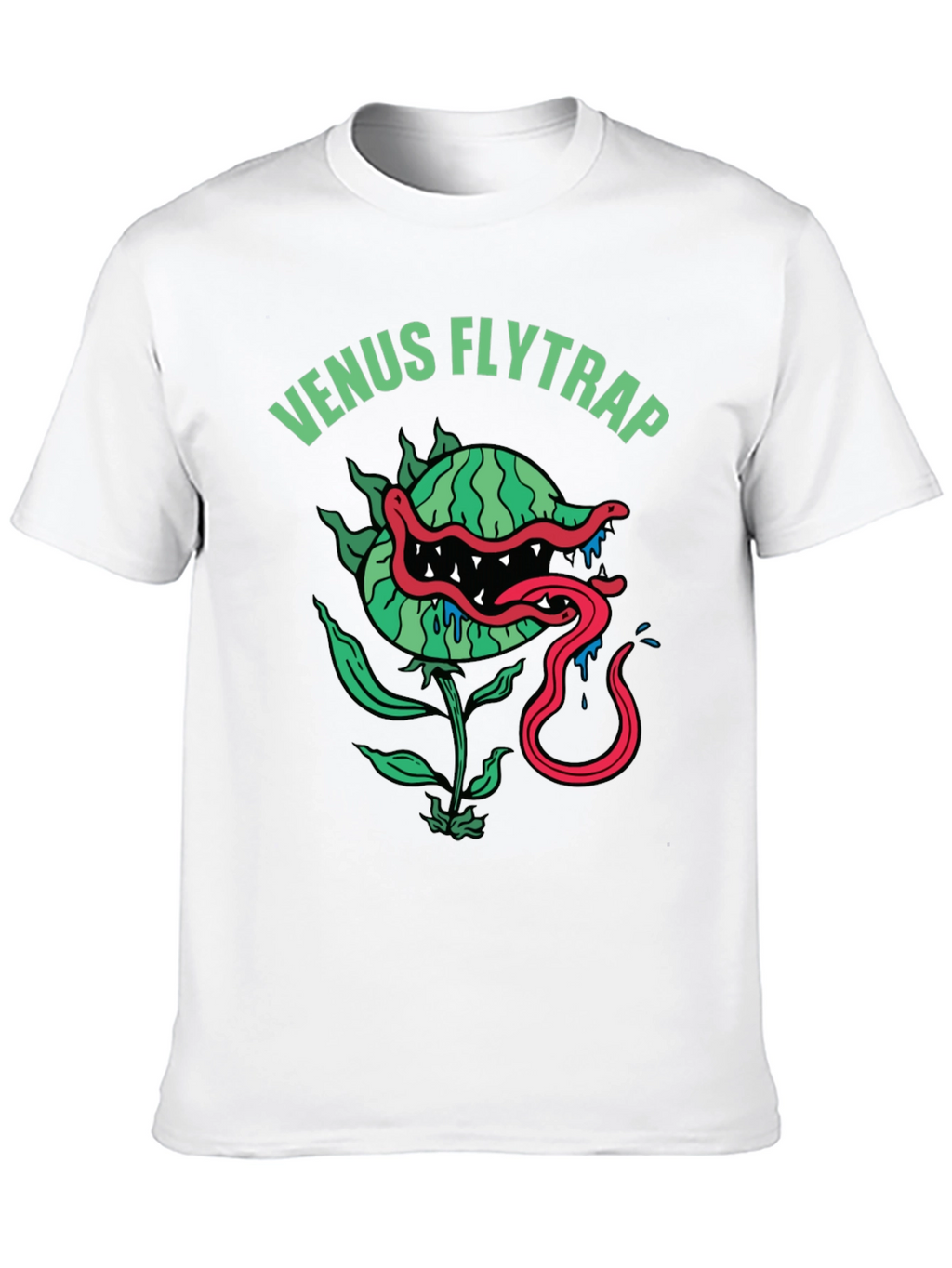 Venus Flytrap Graphic Tee - Mens Black T-Shirt