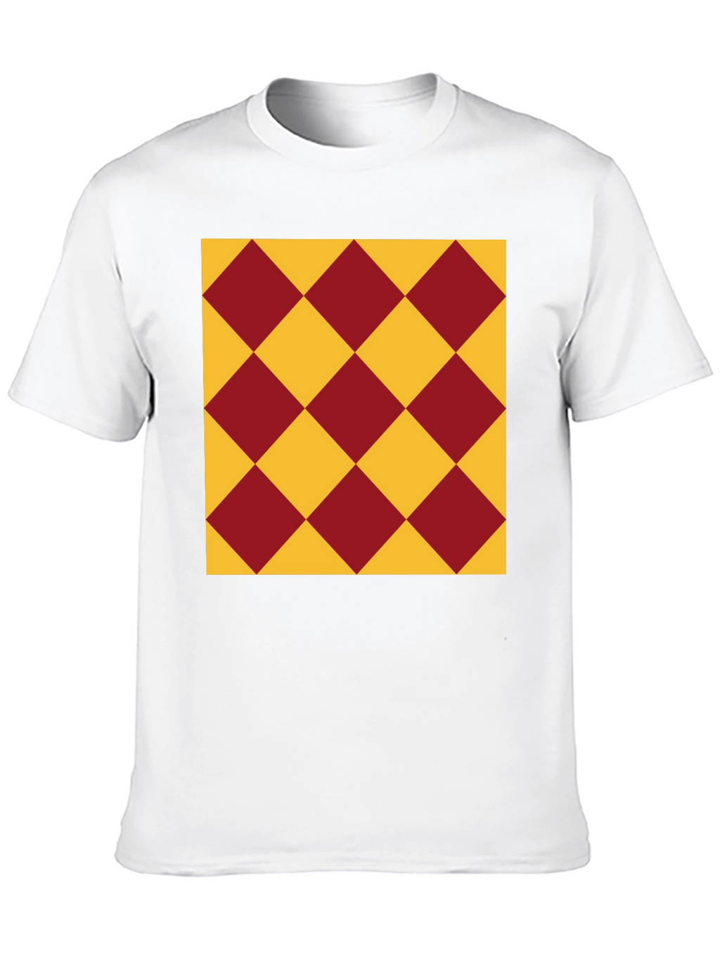 Diamond Pattern Tee - Stylish Casual Wear