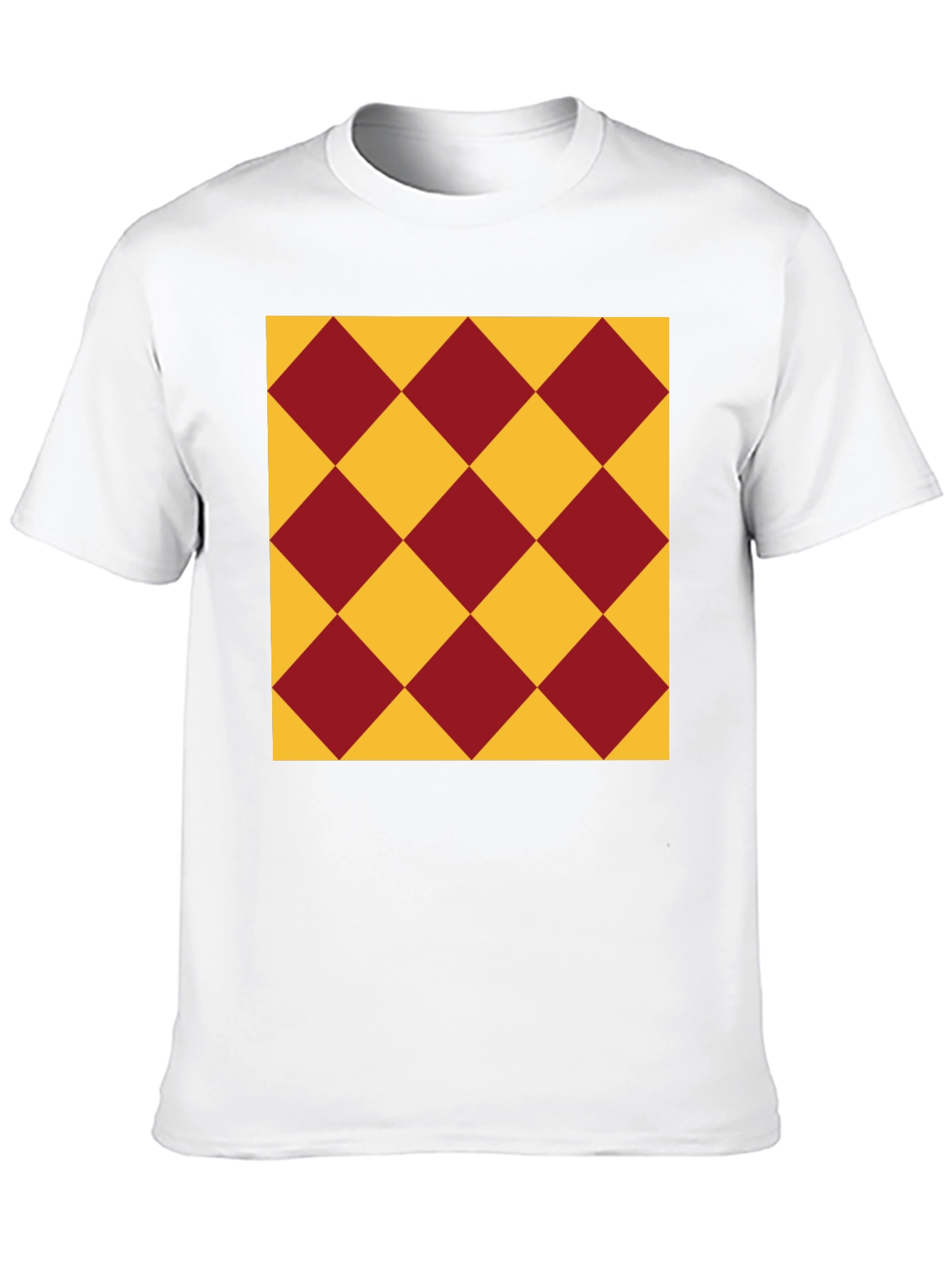 Diamond Pattern Tee - Stylish Casual Wear