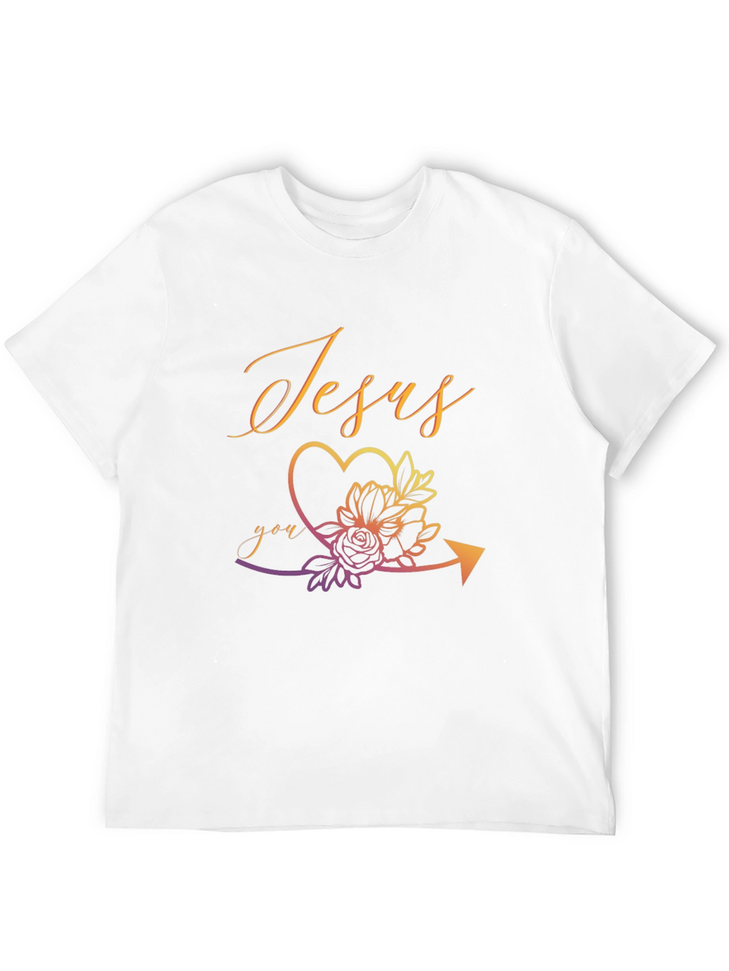 Jesus You Arrow Heart T-Shirt Graphic Tee