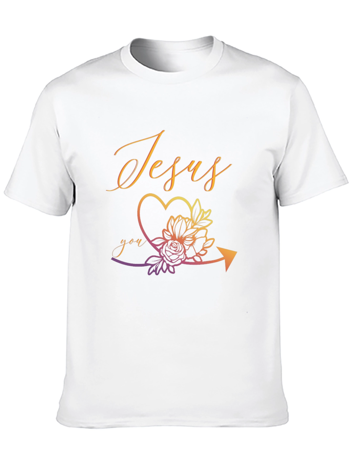 Jesus You Arrow Heart T-Shirt Graphic Tee