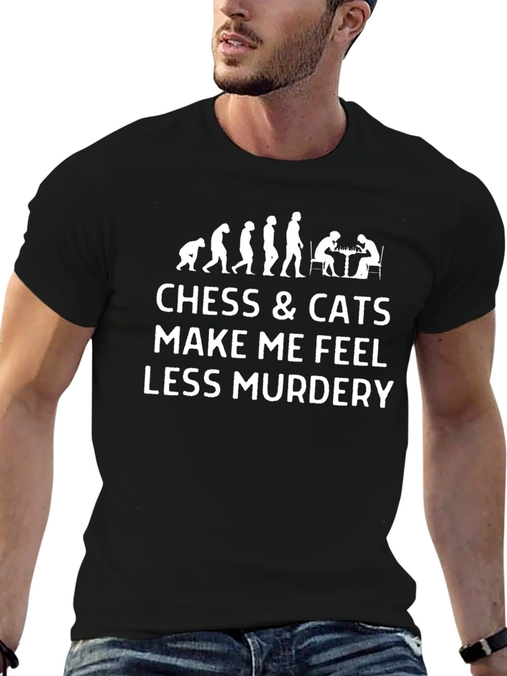 Chess & Cats T-Shirt - Funny Sarcastic Tee
