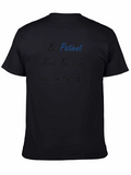Be Patient Black Tee - Inspirational Message