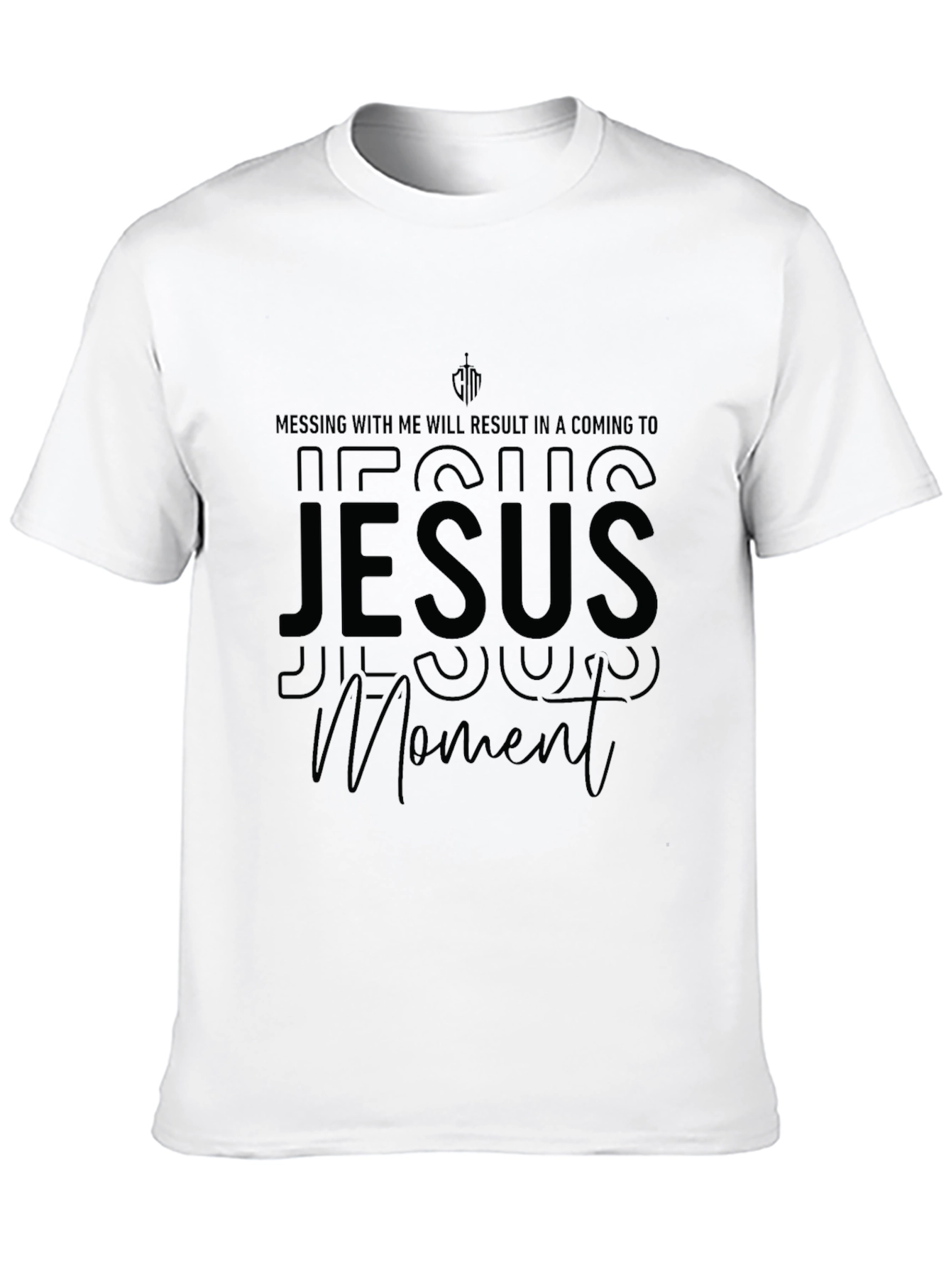 Jesus Moment Black T-Shirt - Religious Humor Tee