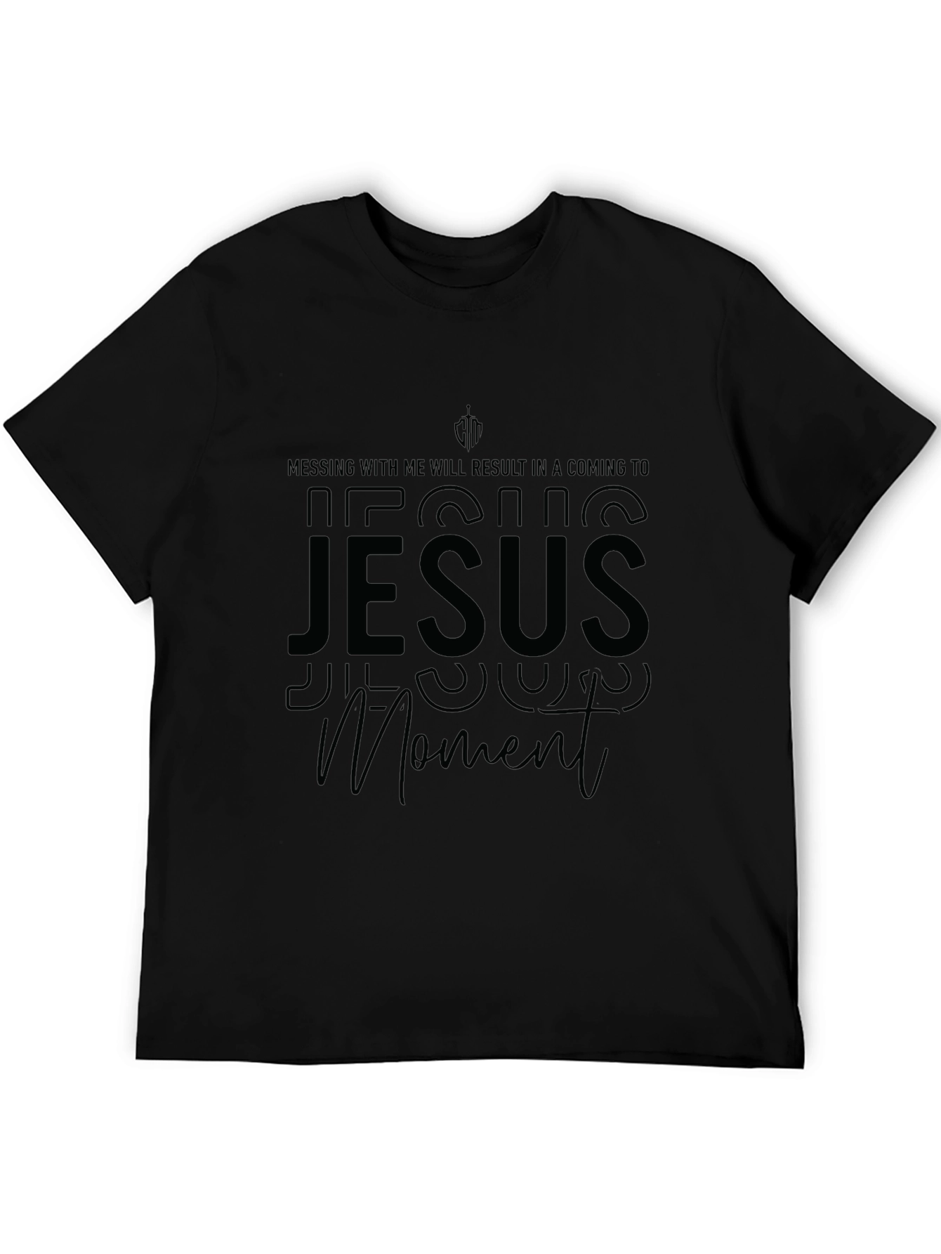 Jesus Moment Black T-Shirt - Religious Humor Tee