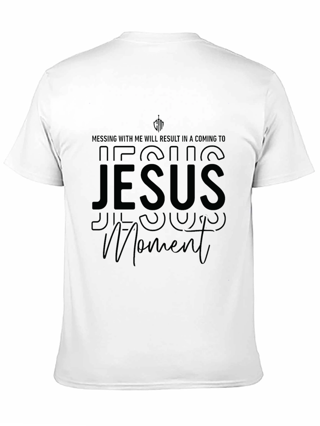Jesus Moment Black T-Shirt - Religious Humor Tee