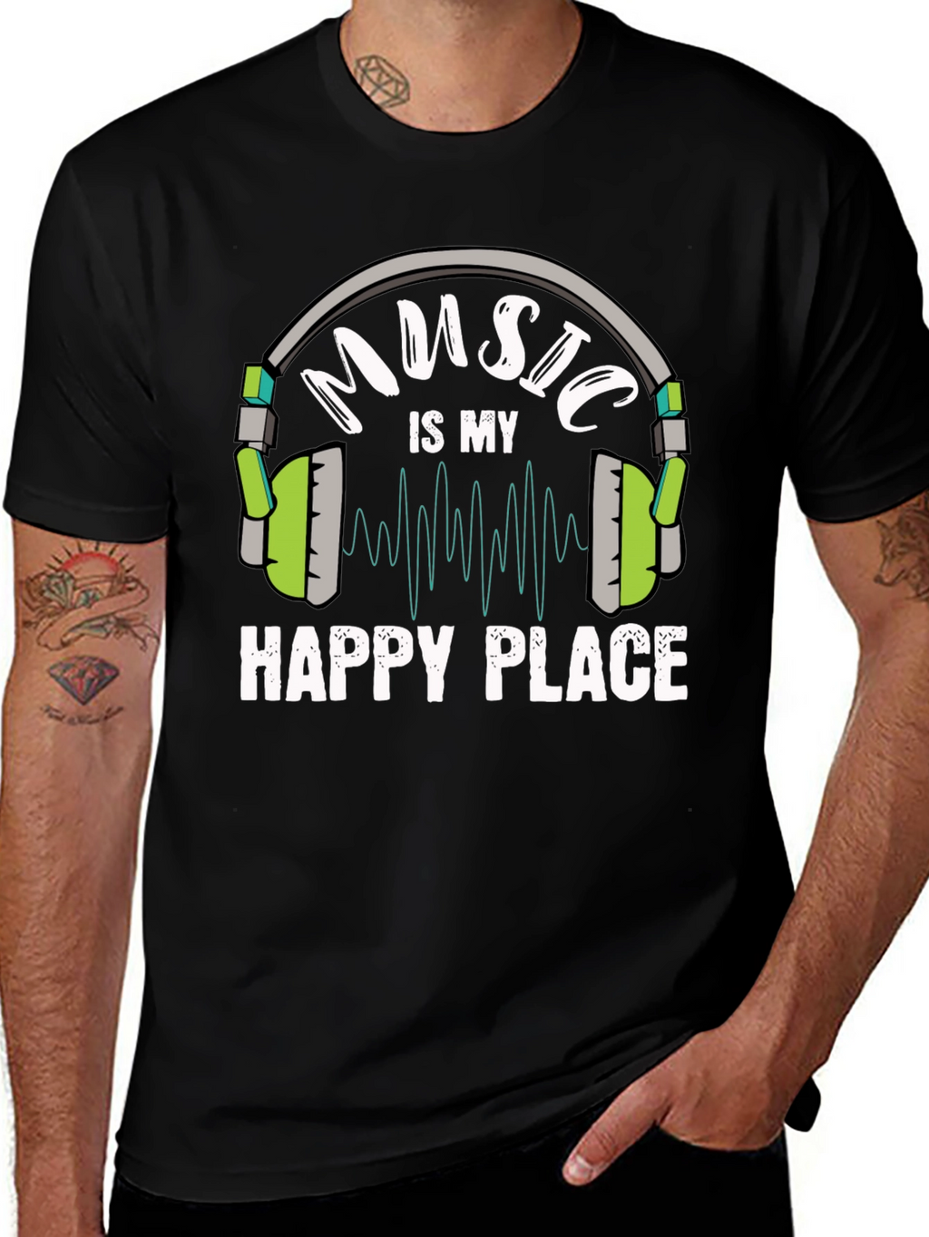 Music is My Happy Place T-Shirt
