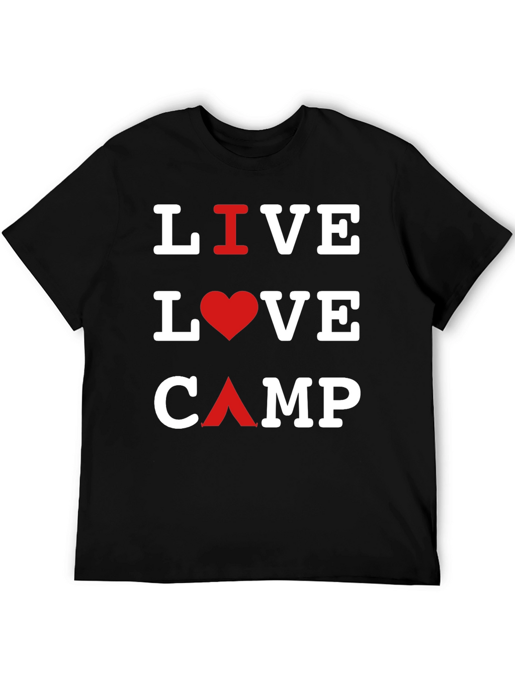 Live Love Camp Black T-Shirt