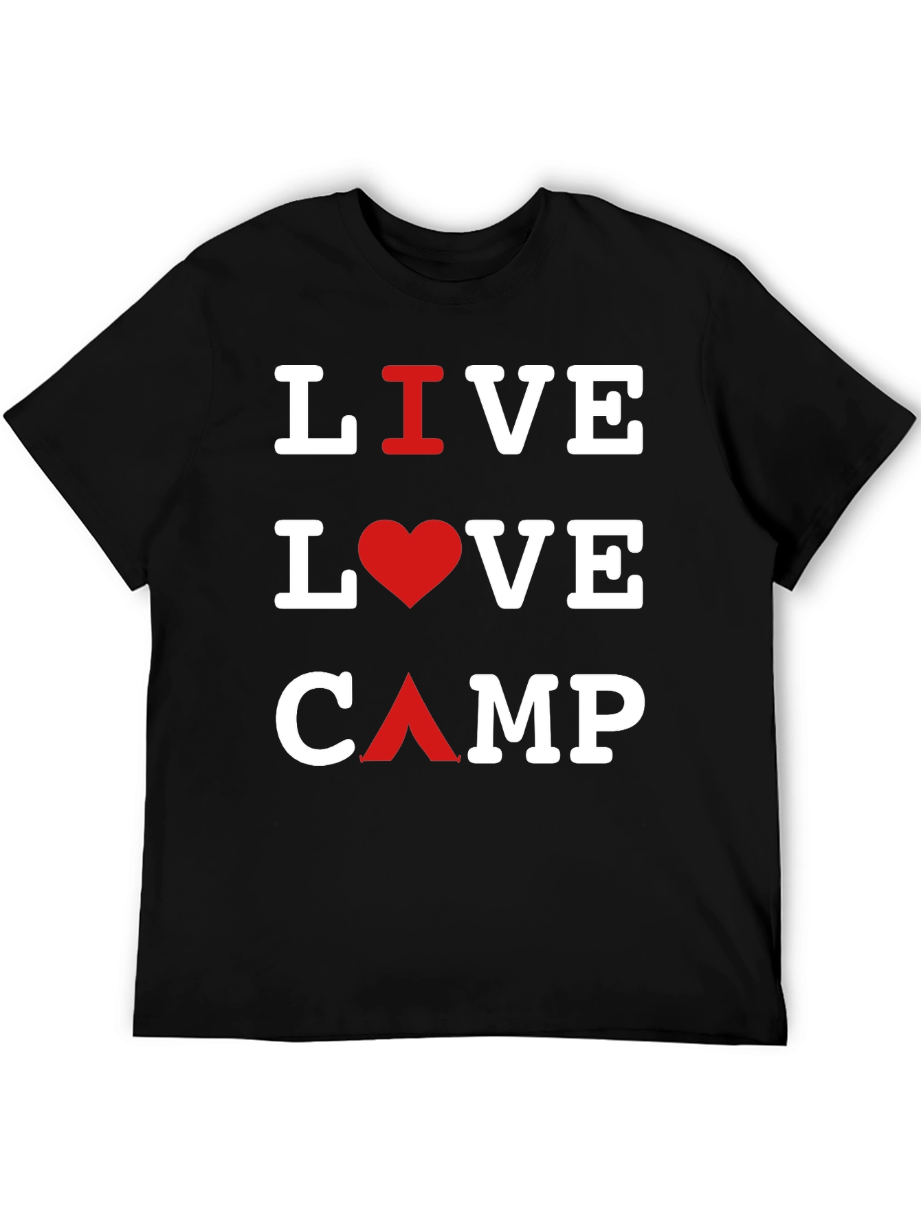 Live Love Camp Black T-Shirt