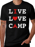 Live Love Camp Black T-Shirt