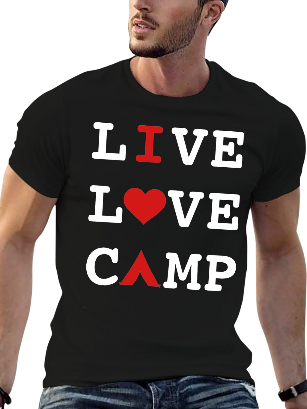 Live Love Camp Black T-Shirt