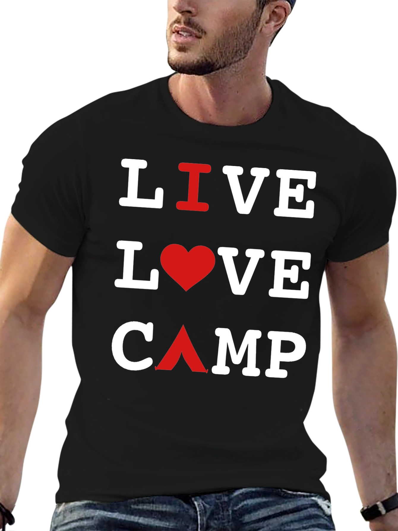 Live Love Camp Black T-Shirt