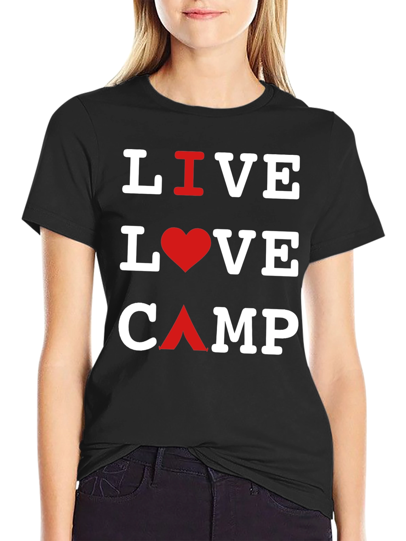 Live Love Camp Black T-Shirt