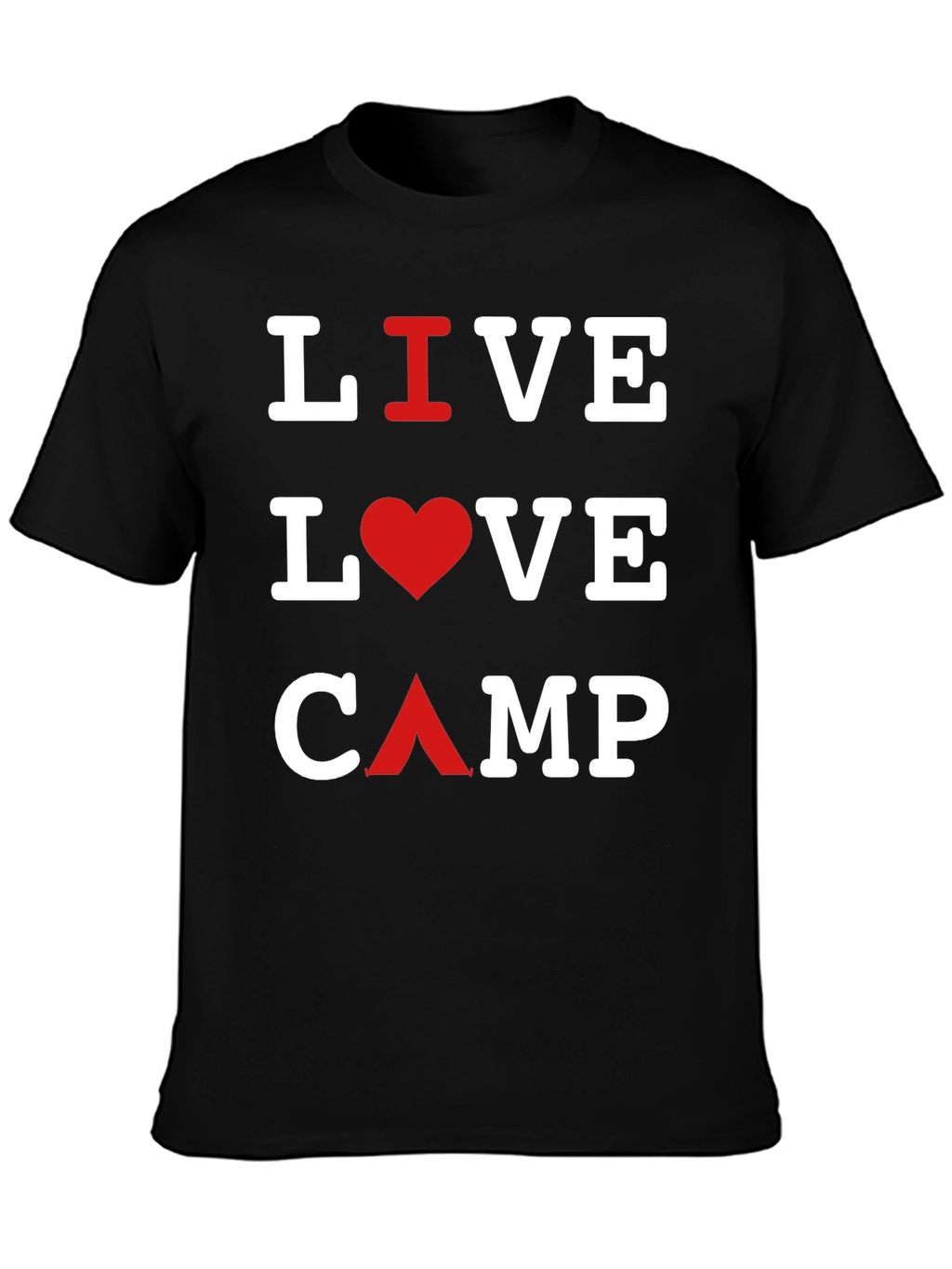 Live Love Camp Black T-Shirt
