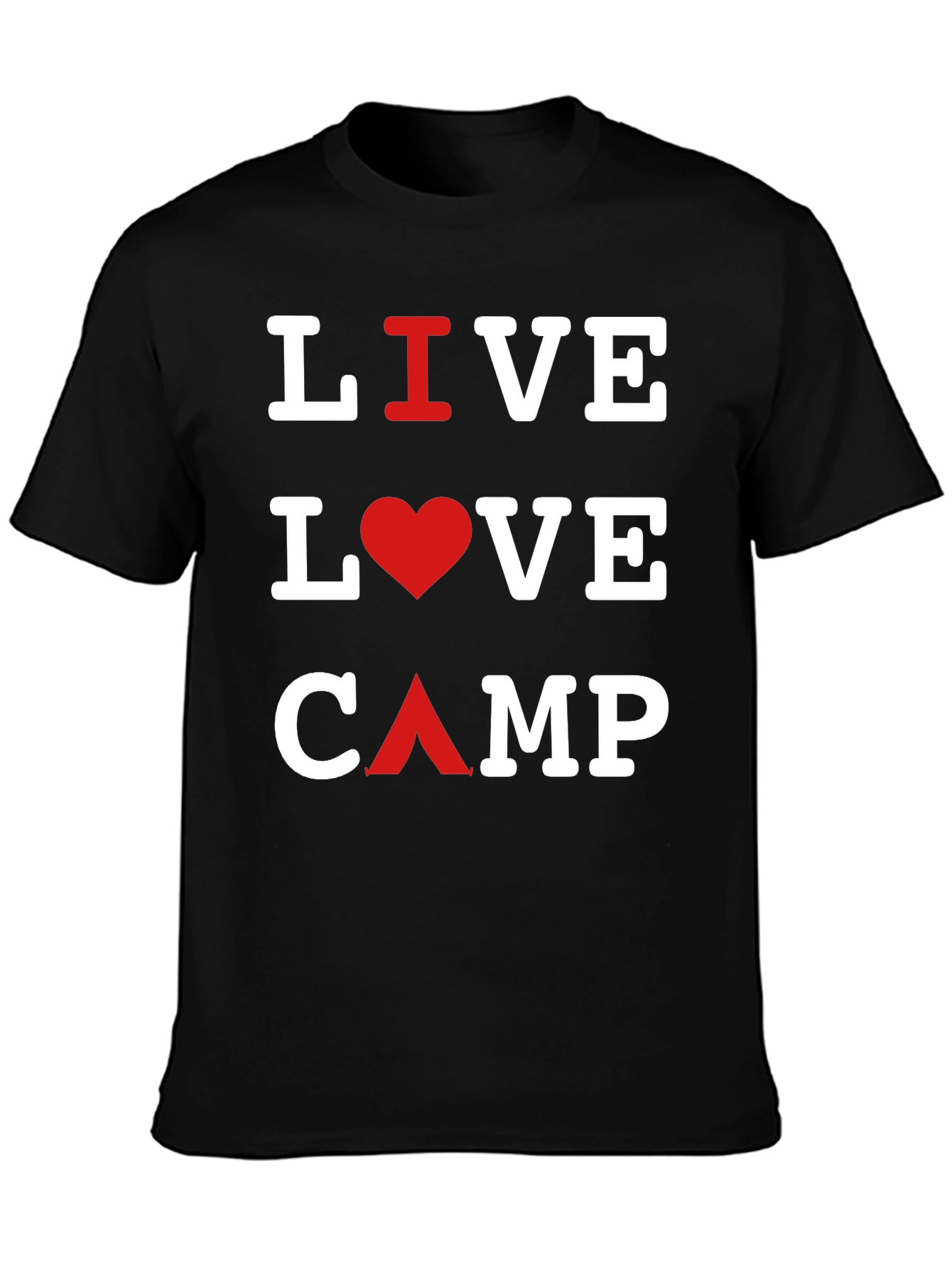 Live Love Camp Black T-Shirt