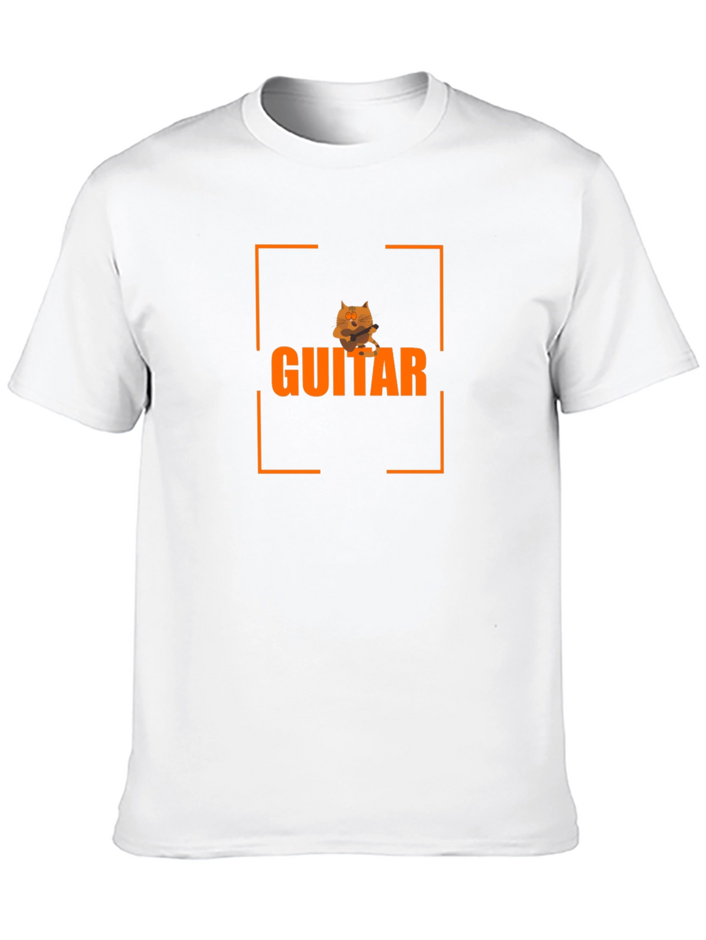 Guitar Cat Graphic T-Shirt