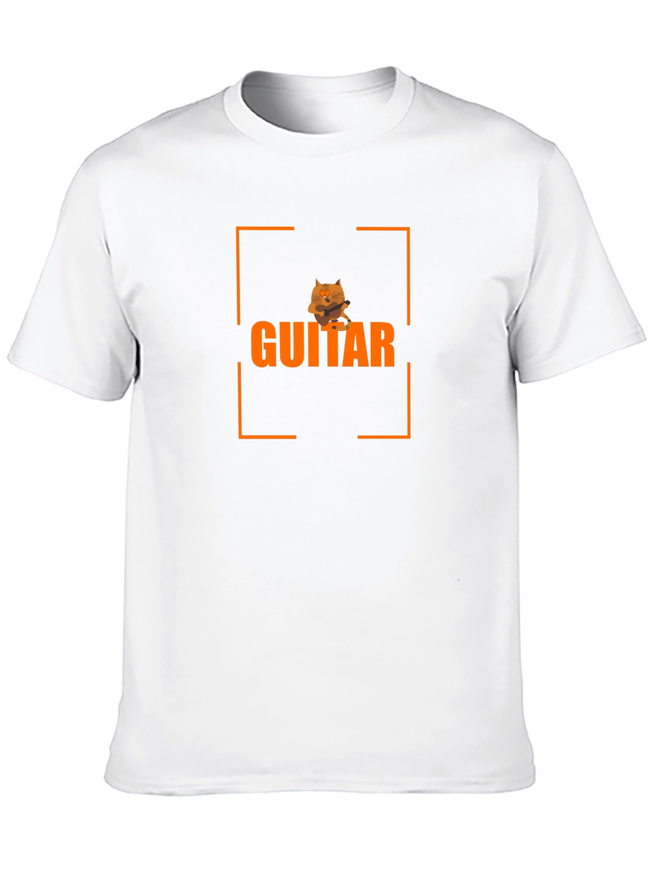 Guitar Cat Graphic T-Shirt