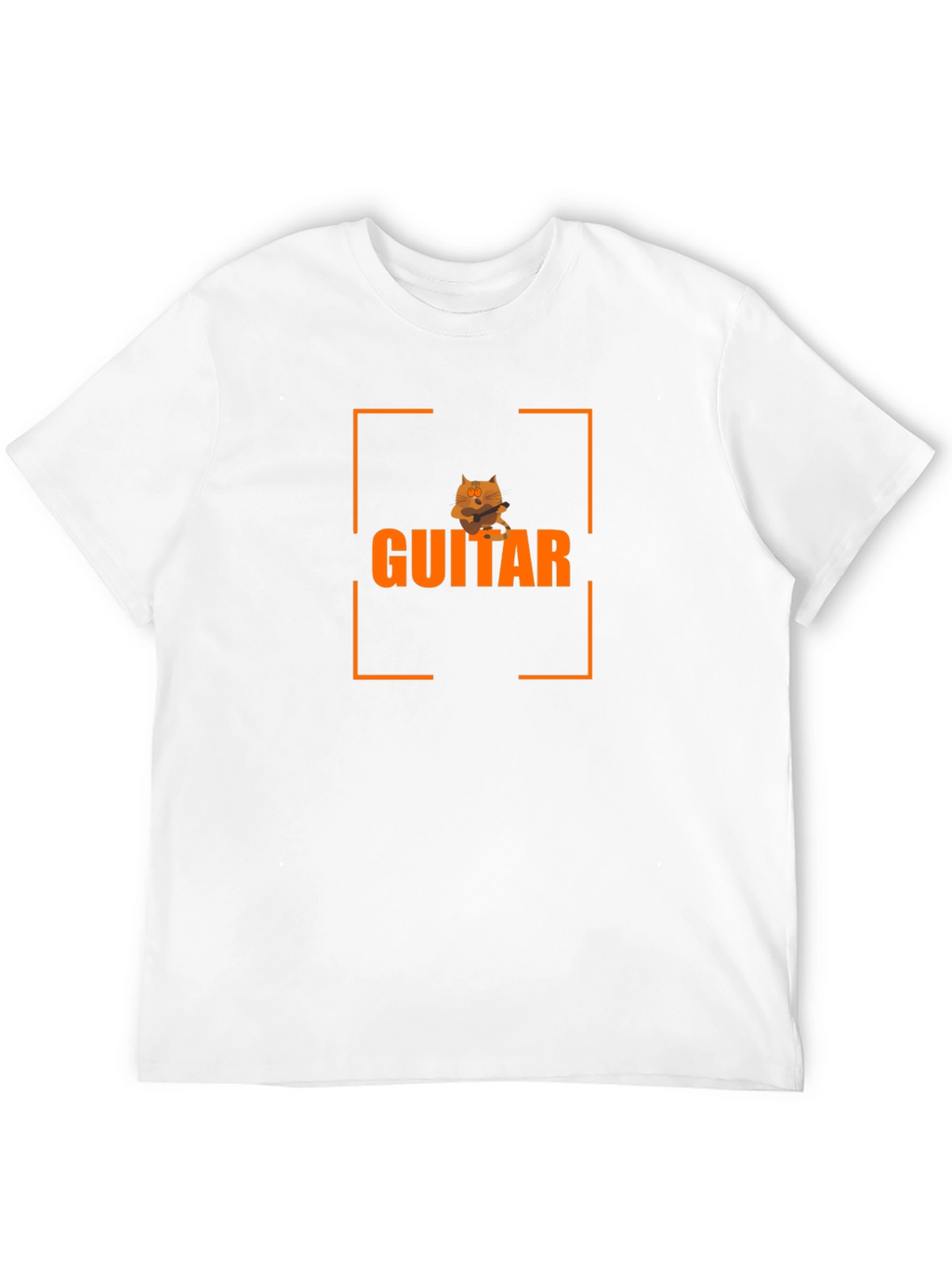 Guitar Cat Graphic T-Shirt