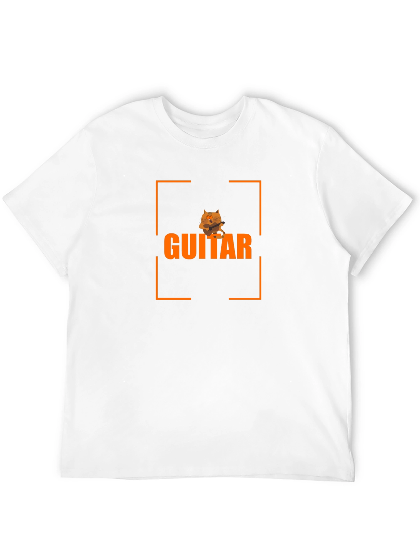Guitar Cat Graphic T-Shirt