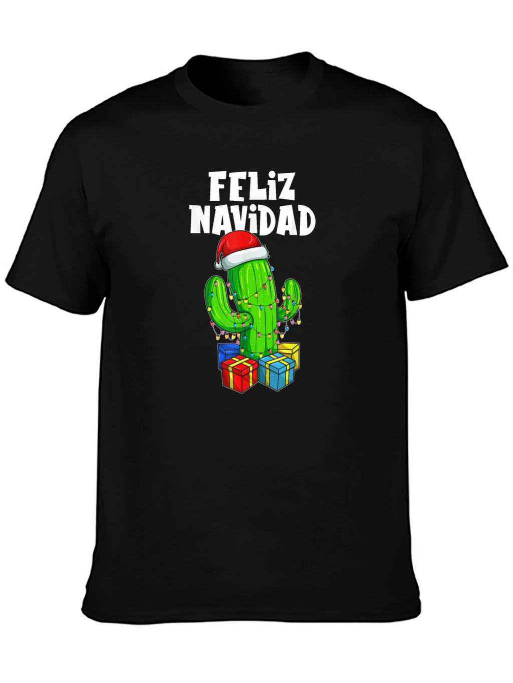 Feliz Navidad Cactus Christmas T-Shirt