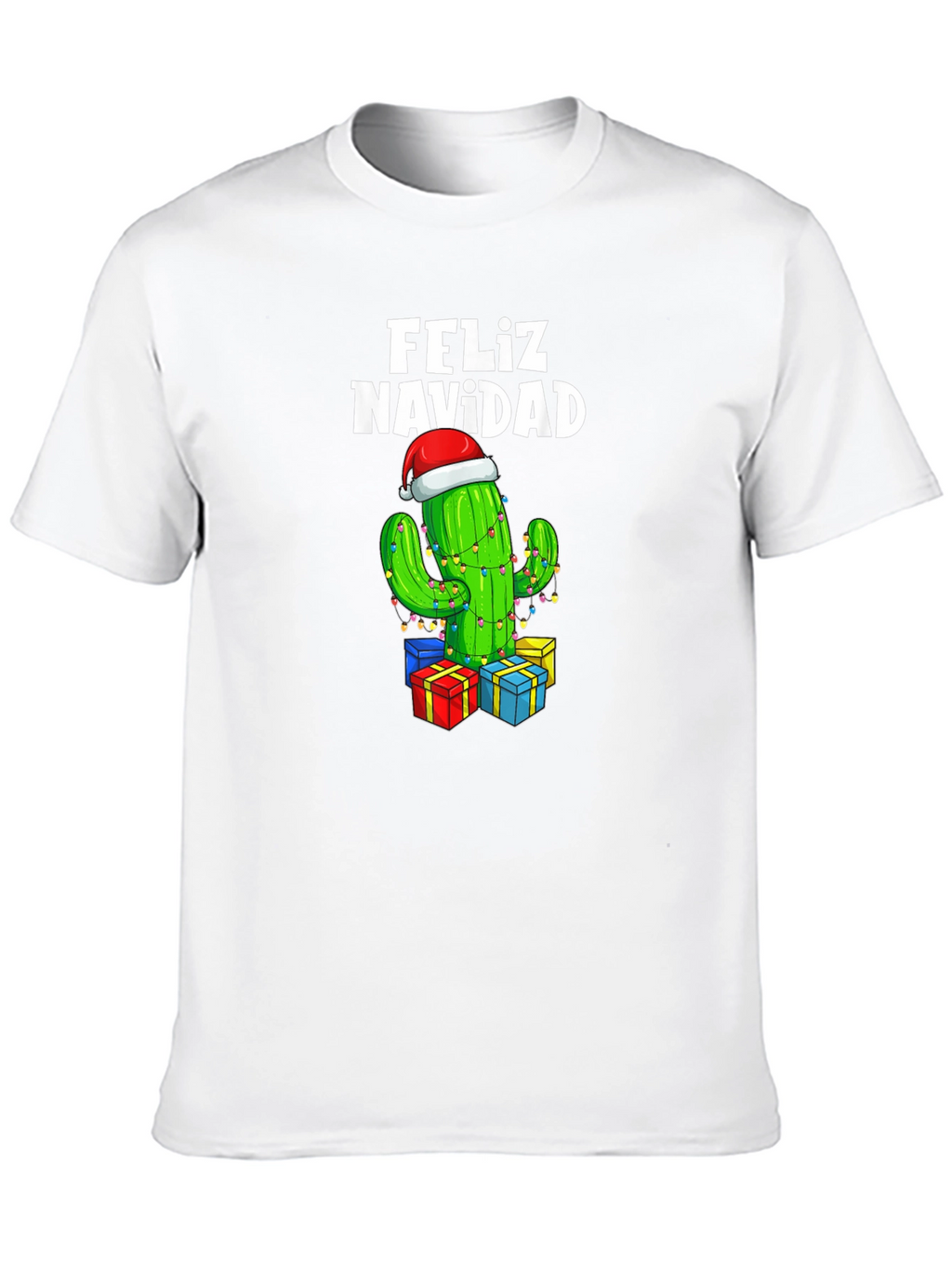 Feliz Navidad Cactus Christmas T-Shirt