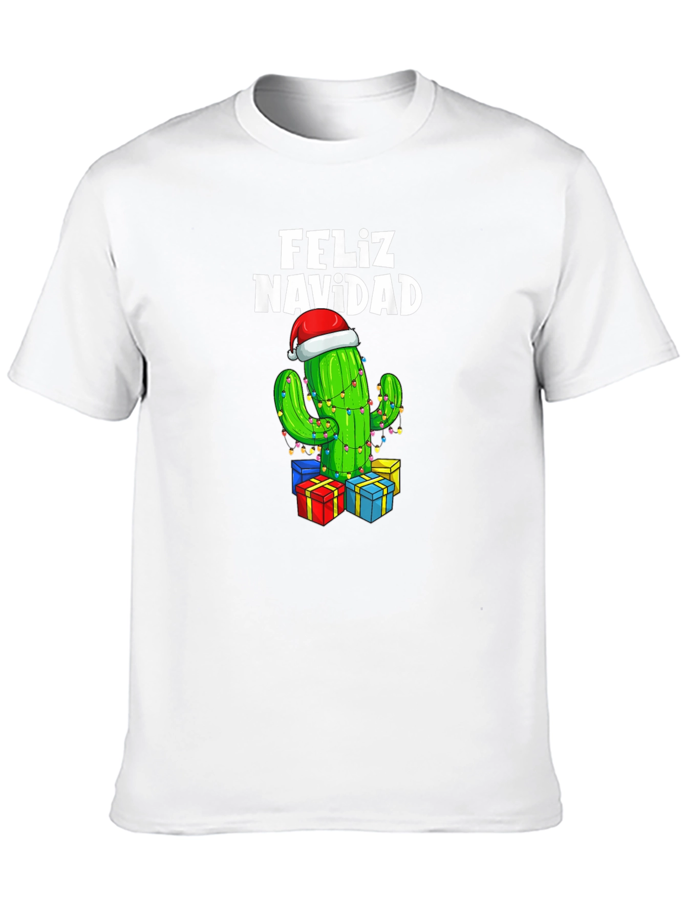 Feliz Navidad Cactus Christmas T-Shirt
