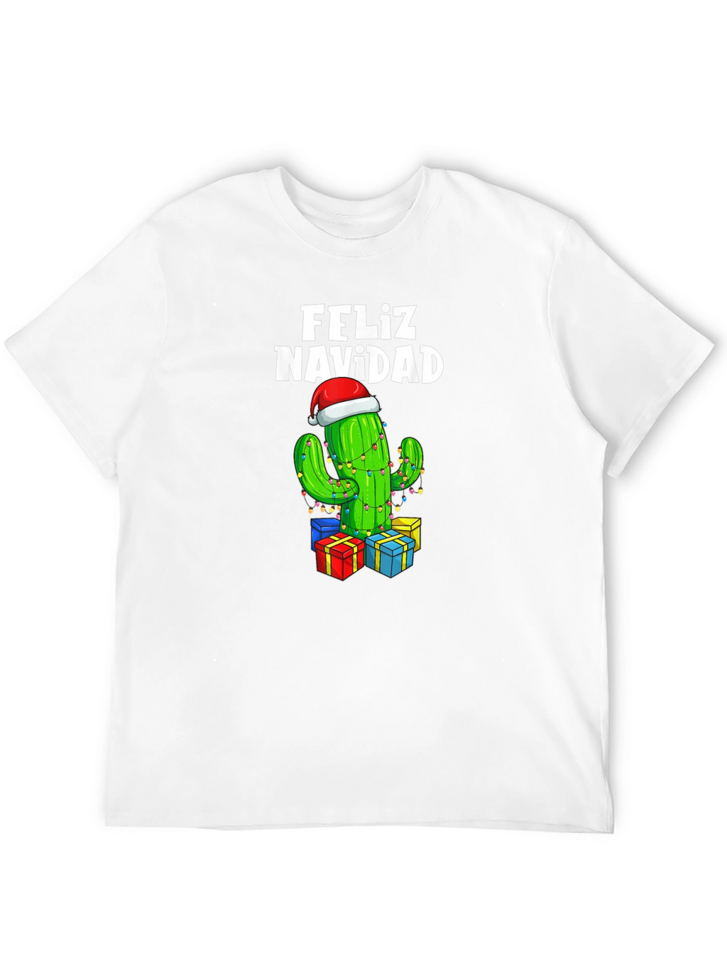 Feliz Navidad Cactus Christmas T-Shirt