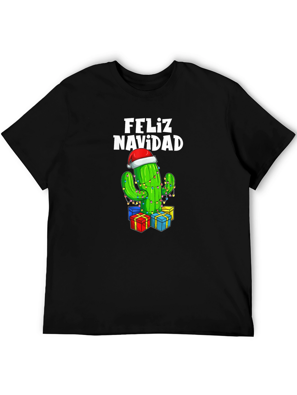 Feliz Navidad Cactus Christmas T-Shirt