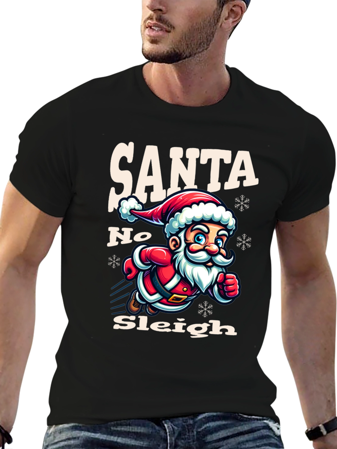 Santa No Sleigh Graphic T-Shirt
