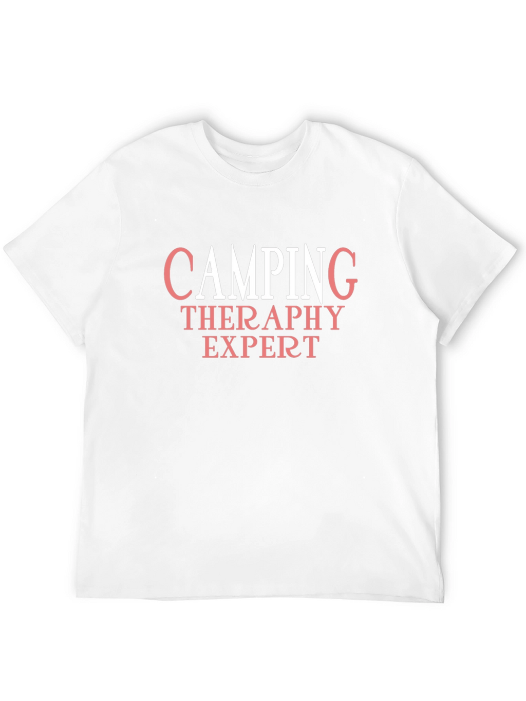 Camping Therapy Expert T-Shirt - Black