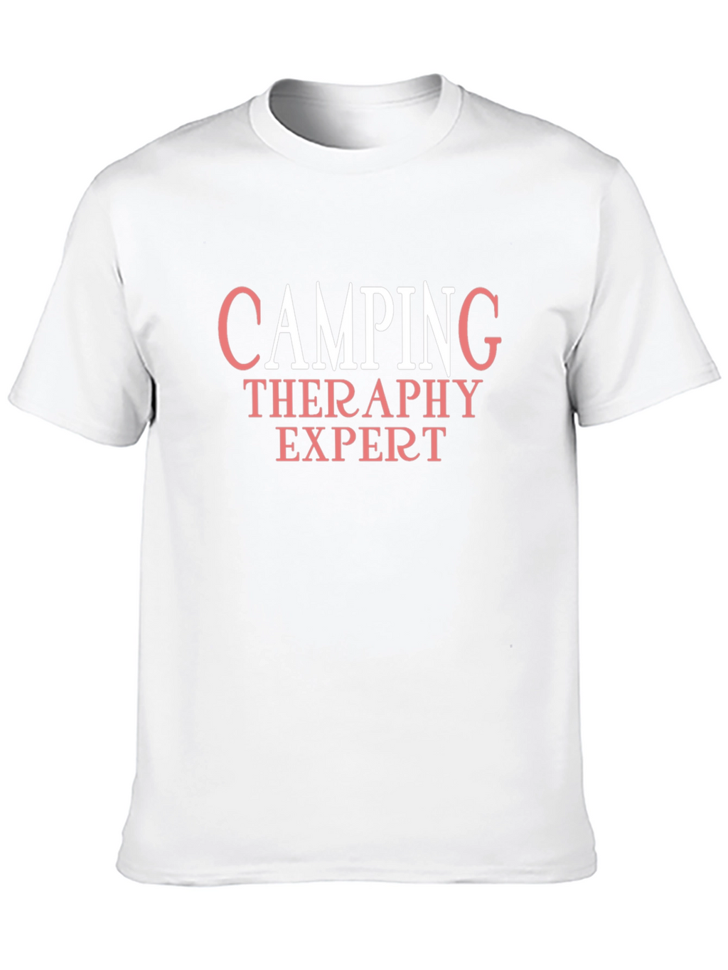 Camping Therapy Expert T-Shirt - Black