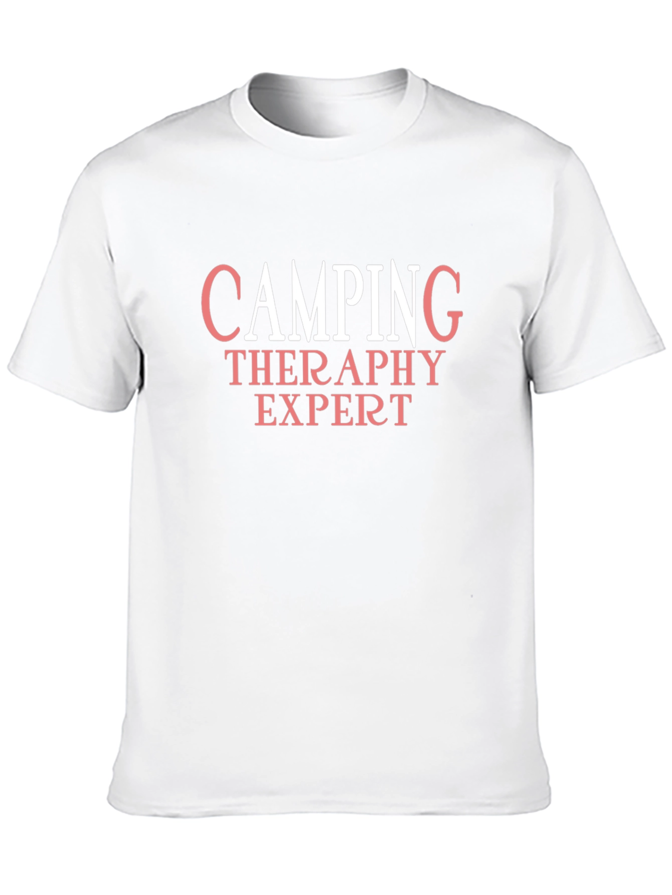 Camping Therapy Expert T-Shirt - Black