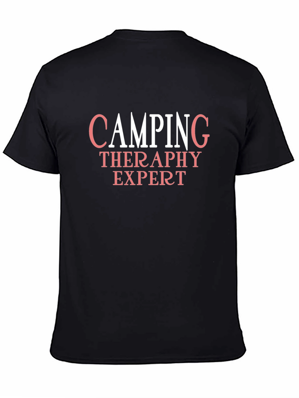 Camping Therapy Expert T-Shirt - Black